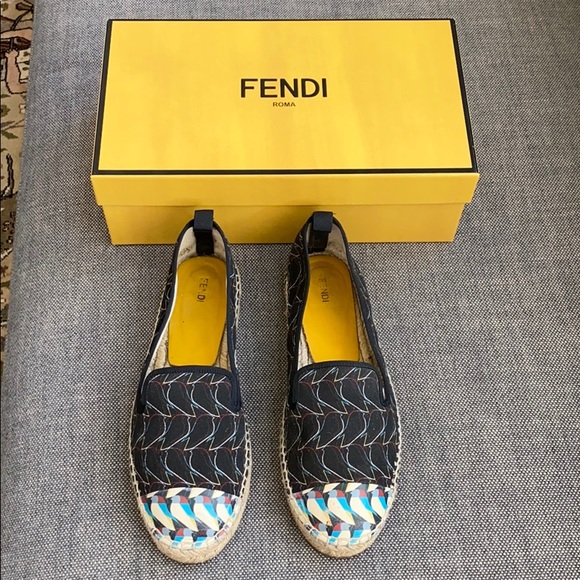 Fendi Shoes - Fendi flat espadrille 38 used no major flaws $550